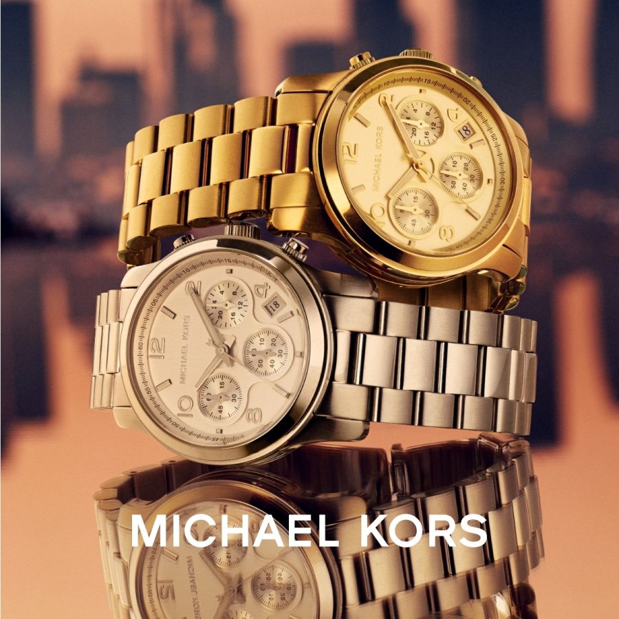 Michael Kors MK3179 Quarz Karat24 | Damen-Uhr Slim Edelstahl-Armband Gold-Ton Runway Analog